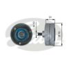 GATES T36510 Deflection/Guide Pulley, v-ribbed belt